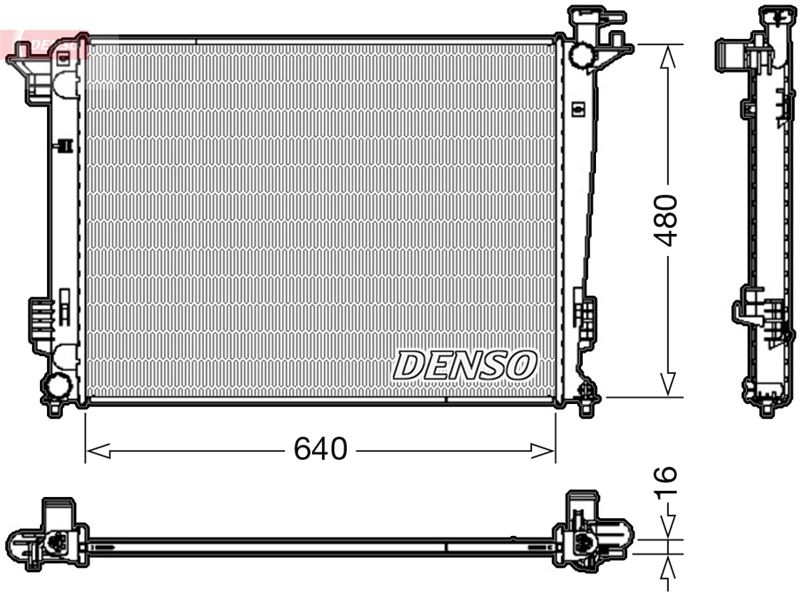 DENSO DRM41003 Soğutma Sistemi Su Soğutucu & Parçaları - HYUNDAI ix35 (LM, EL, ELH) uyumlu