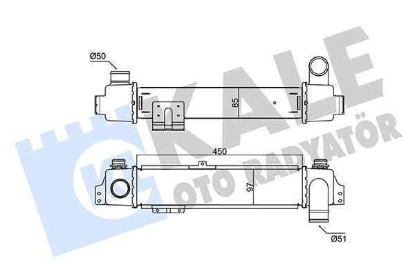 KALE OTO RADYATÖR 352475 Motor Turbo Radyatörü