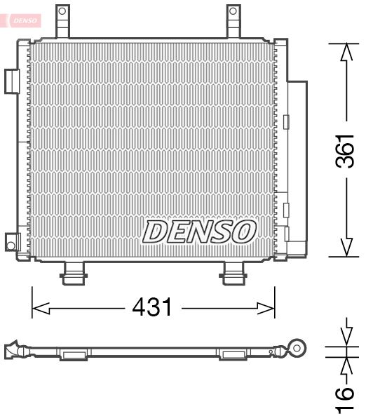 DENSO DCN47004 İklimlendirme Sistemi Klima Radyatörü - NISSAN PIXO (UA0) uyumlu
