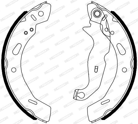 FERODO FSB4080 Fren Sistemleri Fren Pabucu - FORD FIESTA VI (CB1, CCN) uyumlu