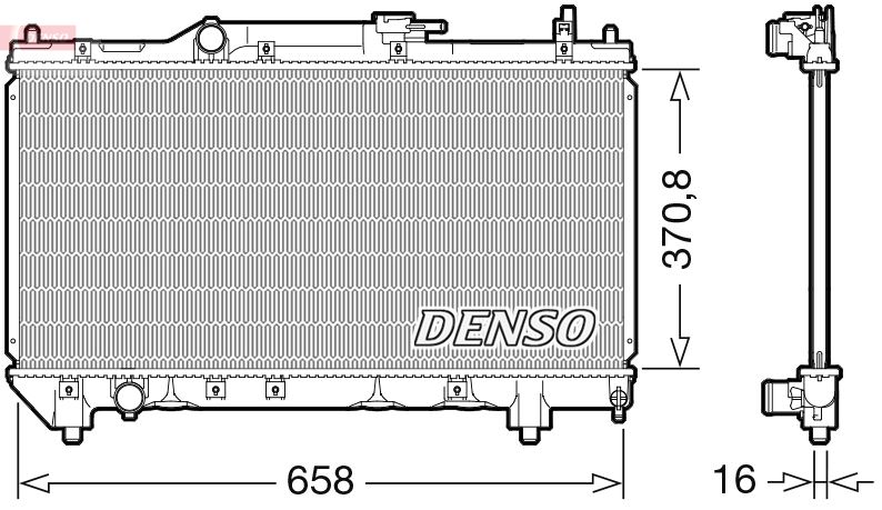 DENSO DRM50117 Soğutma Sistemi Su Soğutucu & Parçaları - TOYOTA AVENSIS (_T22_) uyumlu