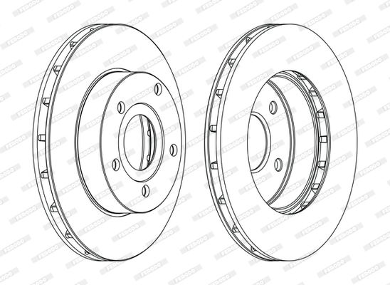 FERODO DDF1169C Fren Sistemleri Fren Diski - JEEP CHEROKEE (XJ) uyumlu