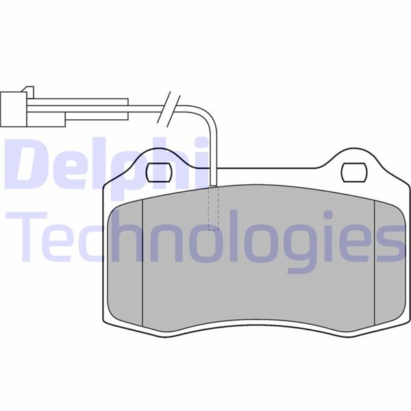 DELPHI LP1543 Fren Sistemleri Fren Balatası - ALFA ROMEO SPIDER (916_) uyumlu