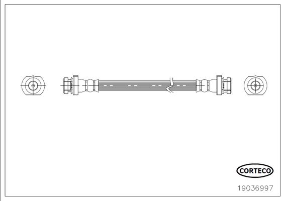 CORTECO 19036997 Fren Sistemleri Fren Hortumları - NISSAN X-TRAIL II (T31) uyumlu