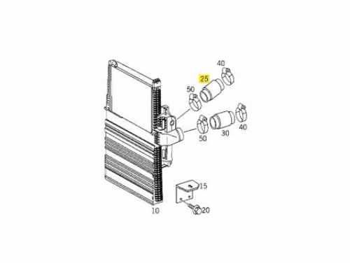 İntercooler Hortumu - MERCEDES ORIJINAL - A0020946382