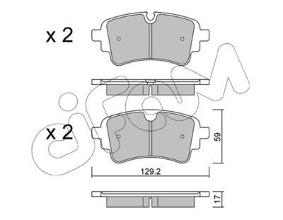 CIFAM 822-1129-1 Fren Sistemleri Fren Balatası - AUDI Q7 (4MB, 4MG, 4MQ) uyumlu