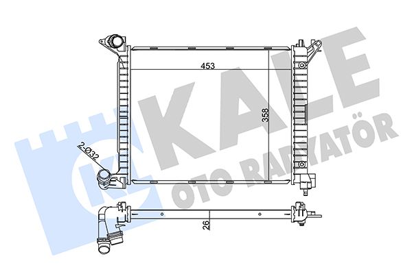 KALE OTO RADYATÖR 352565 Soğutma Sistemi Su Soğutucu & Parçaları - MINI MINI (R50, R53) uyumlu