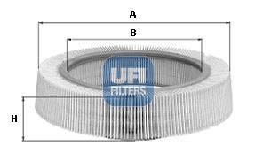 UFI 30.804.00 Motor Hava Filtresi - FORD TAUNUS V (GBS, GBNS) uyumlu