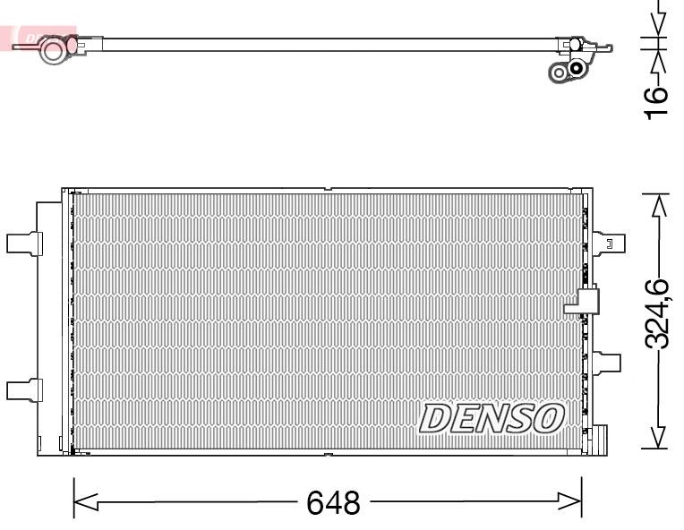 DENSO DCN02044 İklimlendirme Sistemi Klima Radyatörü - AUDI A6 C7 (4G2, 4GC) uyumlu