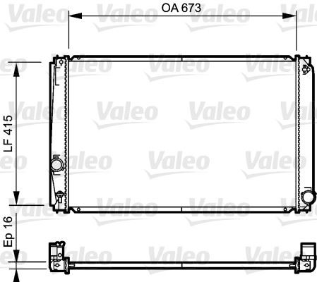 VALEO 735215 Soğutma Sistemi Su Soğutucu & Parçaları - TOYOTA PREVIA III (_R2_, _R5_) uyumlu