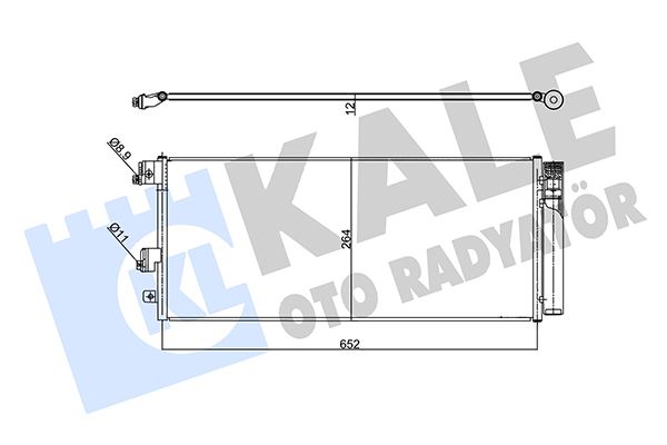 KALE OTO RADYATÖR 357955 İklimlendirme Sistemi Klima Radyatörü - OPEL ADAM (M13) uyumlu