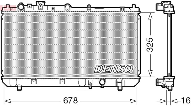 DENSO DRM44032 Soğutma Sistemi Su Soğutucu & Parçaları - MAZDA 323 F VI Hatchback (BJ) uyumlu
