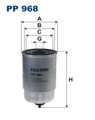 FILTRON PP 968 Yakıt Sistemi Yakıt Filtresi - LANCIA LYBRA (839_) uyumlu