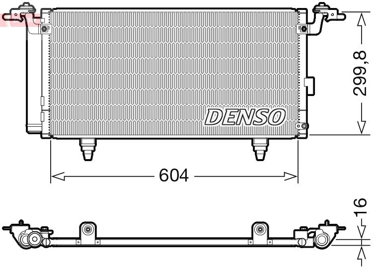 DENSO DCN36005 İklimlendirme Sistemi Klima Radyatörü - SUBARU OUTBACK (BR) uyumlu