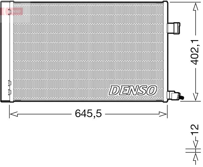 DENSO DCN11009 İklimlendirme Sistemi Klima Radyatörü - JAGUAR XE (X760) uyumlu