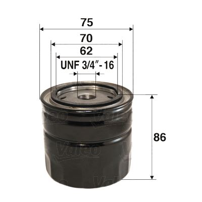 VALEO 586023 Motor Yağ Filtresi - FORD C-MAX II (DXA/CB7, DXA/CEU) uyumlu