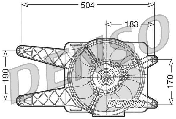 DENSO DER09016 Soğutma Sistemi Fan - FIAT SEICENTO / 600 (187_) uyumlu
