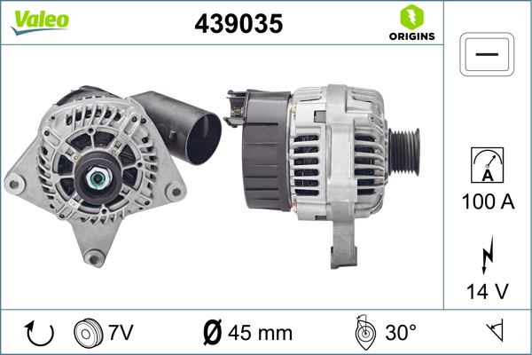 VALEO 439035 Elektrik Sistemi Alternatör - BMW 5 (E34) uyumlu