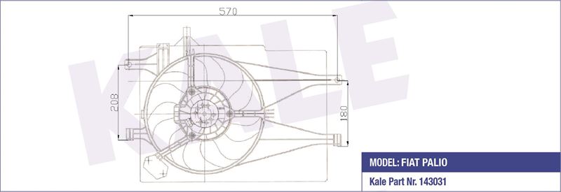 Radyatör Fanı - KALE OTO RADYATÖR - 012622201 Ürün Görseli