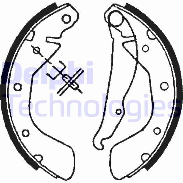 DELPHI LS1621 Fren Sistemleri Fren Pabucu - OPEL CORSA A Hatchback (S83) uyumlu