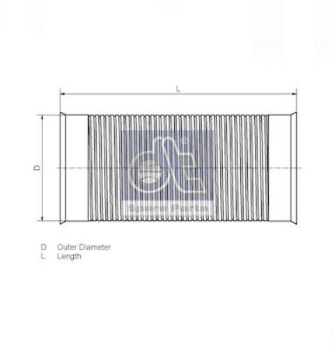 DT Spare Parts 4.61044 Emme & Egzoz Sistemi Egzoz Boruları