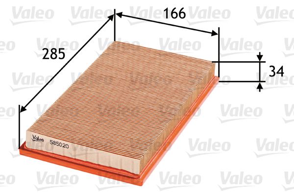 VALEO 585020 Motor Hava Filtresi - NISSAN ALMERA Classic (B10) uyumlu