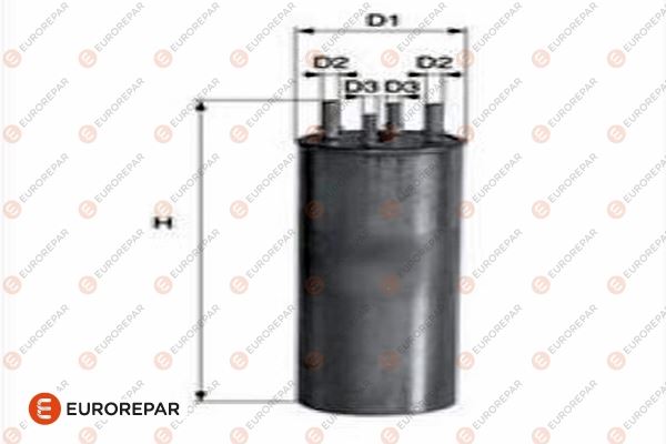 EUROREPAR 1682255080 Yakıt Sistemi Yakıt Filtresi - VW MULTIVAN T5 (7HM, 7HN, 7HF, 7EF, 7EM, 7EN) uyumlu