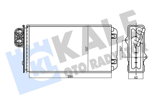 KALE OTO RADYATÖR 356225 İklimlendirme Sistemi İç Mekan Isı Değiştirici - CITROËN XM (Y3) uyumlu