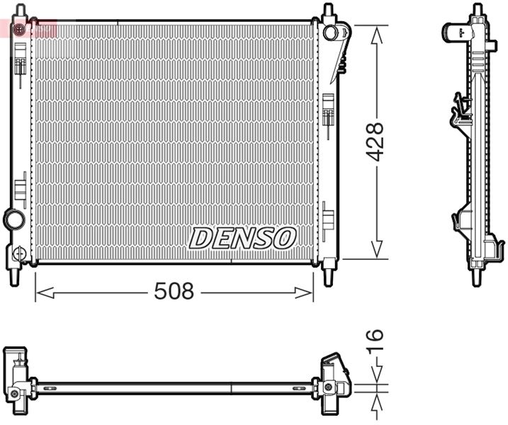 DENSO DRM46075 Soğutma Sistemi Su Soğutucu & Parçaları - NISSAN JUKE (F15) uyumlu