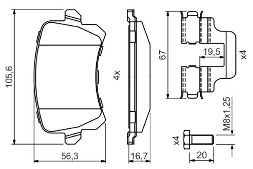 BOSCH 0 986 494 731 30-GRP-0 986 494 731 Ürün Görseli