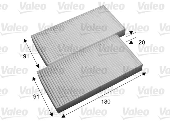 VALEO 715696 İklimlendirme Sistemi Polen Filtresi - JEEP CHEROKEE (KK) uyumlu