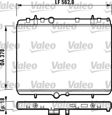 VALEO 732896 Soğutma Sistemi Su Soğutucu & Parçaları - PEUGEOT 307 (3A/C) uyumlu