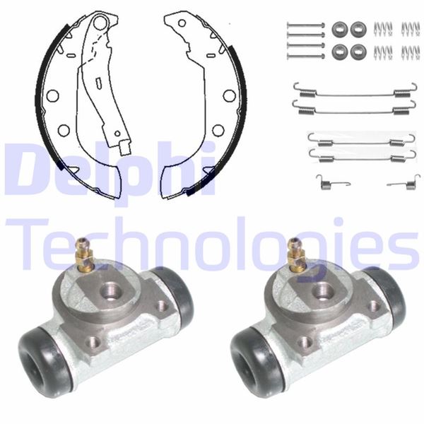 DELPHI KP934 Fren Sistemleri Fren Pabucu - PEUGEOT 306 Hatchback (7A, 7C, N3, N5) uyumlu