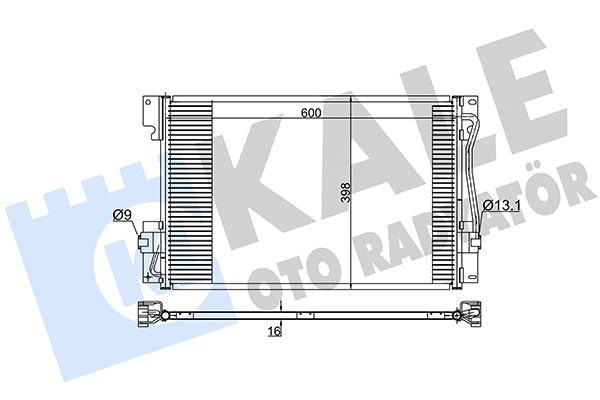 KALE OTO RADYATÖR 394100 İklimlendirme Sistemi Klima Radyatörü - VOLVO 850 (854) uyumlu