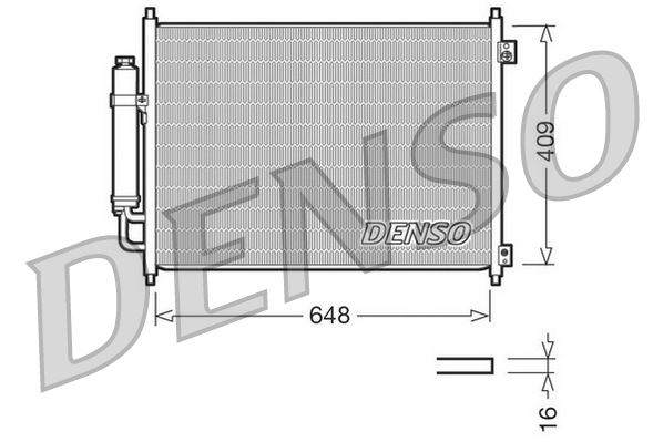 DENSO DCN46001 İklimlendirme Sistemi Klima Radyatörü - NISSAN X-TRAIL II (T31) uyumlu