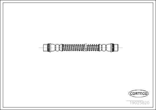 CORTECO 19025820 Fren Sistemleri Fren Hortumları - PEUGEOT 106 I (1A, 1C) uyumlu