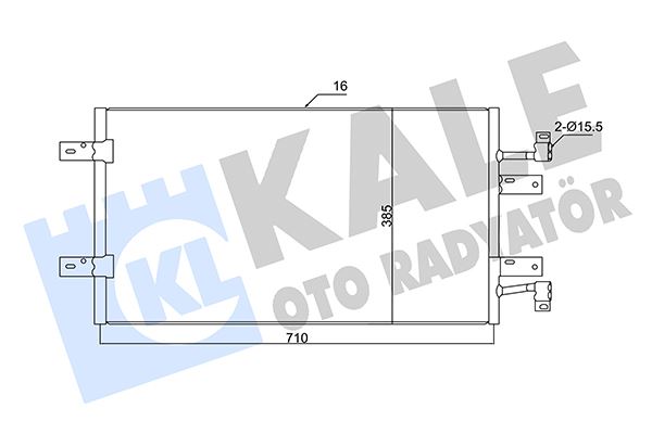 KALE OTO RADYATÖR 350720 İklimlendirme Sistemi Klima Radyatörü - RENAULT TRAFIC II Minibüs/Otobüs (JL) uyumlu