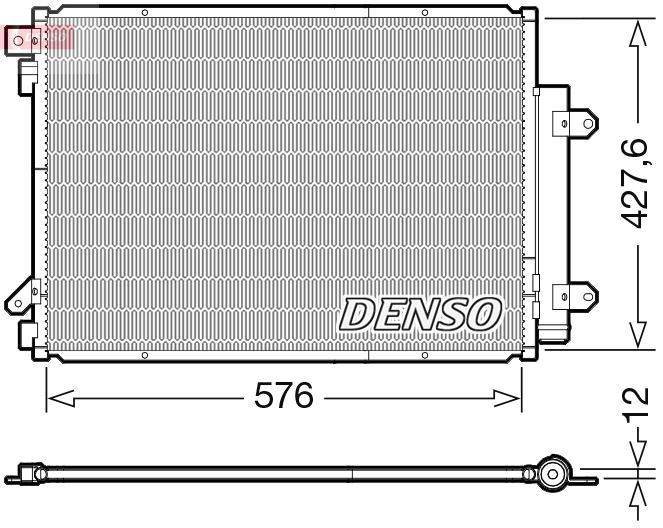DENSO DCN47008 İklimlendirme Sistemi Klima Radyatörü - SUZUKI SX4 S-CROSS (JY) uyumlu