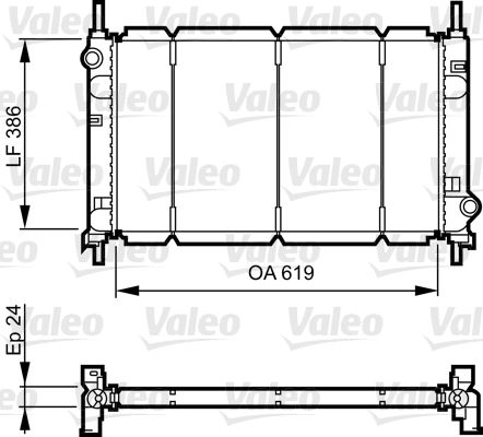VALEO 731011 Soğutma Sistemi Su Soğutucu & Parçaları - FORD MONDEO I (GBP) uyumlu