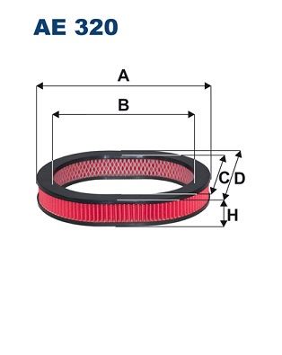 FILTRON AE 320 Motor Hava Filtresi - HONDA CIVIC IV Hatchback (EC, ED, EE, EF) uyumlu
