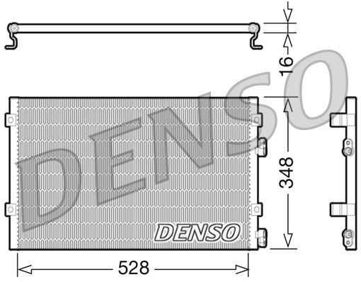 DENSO DCN06004 İklimlendirme Sistemi Klima Radyatörü - CHRYSLER PT CRUISER (PT_) uyumlu