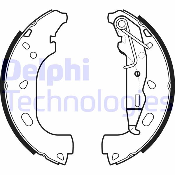 DELPHI LS2167 Fren Sistemleri Fren Pabucu - OPEL ASTRA H GTC (A04) uyumlu