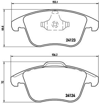 BREMBO P 24 076 Fren Sistemleri Fren Balatası - LAND ROVER FREELANDER 2 (L359) uyumlu