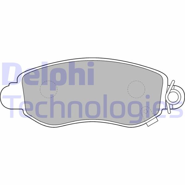 DELPHI LP1582 Fren Sistemleri Fren Balatası - FORD TRANSIT Minibüs/Otobüs (FD_ _, FB_ _, FS_ _, FZ_ _, FC_ _) uyumlu