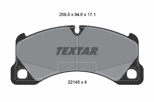 TEXTAR 2214801 Fren Sistemleri Fren Balatası - PORSCHE CAYENNE (9YA) uyumlu