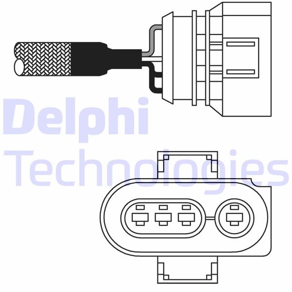 DELPHI ES10987-12B1 Emme & Egzoz Sistemi Egzoz Sensörleri - AUDI A4 B5 (8D2) uyumlu