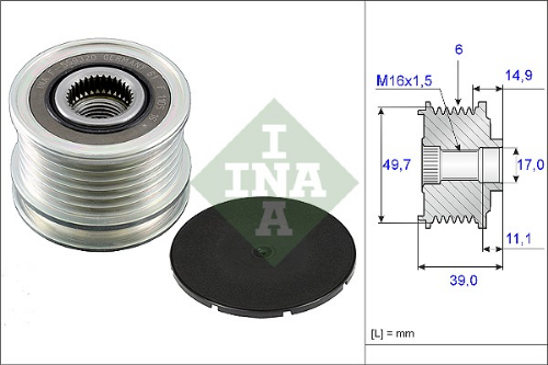 Schaeffler INA 535 0050 10 Elektrik Sistemi Alternatör - MERCEDES-BENZ SPRINTER 3,5-t Platform şasi (B906) uyumlu