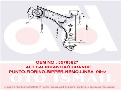 Salıncak - FIAT ORIJINAL - 51895366E Ürün Görseli