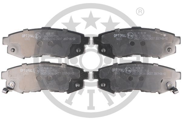 OPTIMAL BP-12421 Fren Sistemleri Fren Balatası - MAZDA MPV II (LW) uyumlu