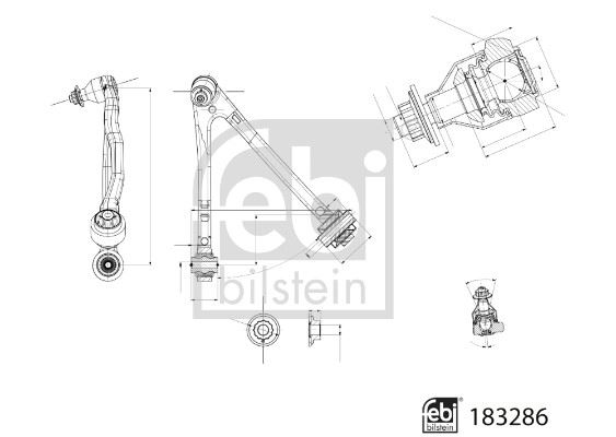 FEBI BILSTEIN 183286 Süspansiyon Sistemi Bugi Kolu - BMW i3 (I01) uyumlu